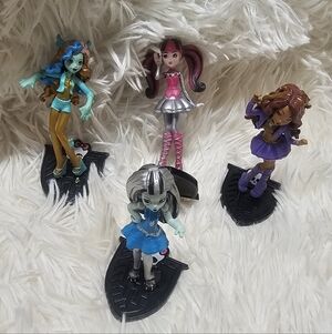 Monster High by Mattel Scary Cute Mini Figures Lot Of 4 2013 3.5' Inch Tall